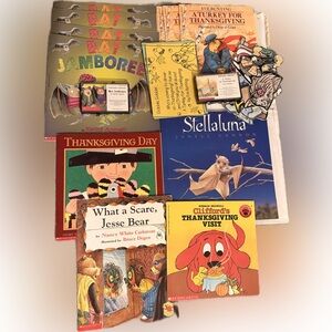 Scholastic Kids Learning Books Set of 12 Cassettes Worksheets Velcro Puppets